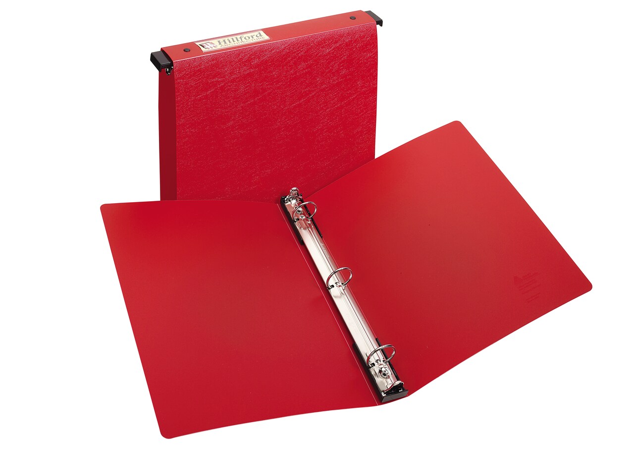 Avery Hanging Storage 3 Ring Binder, 1" Round Rings, 1 Red Binder (14803)